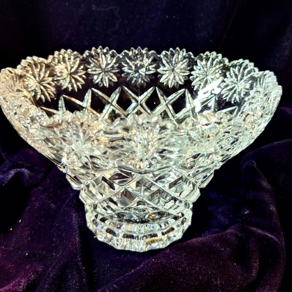Crystal vintage candy dish
